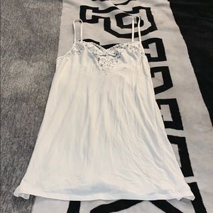 PINK/VS off white lace short nightgown
